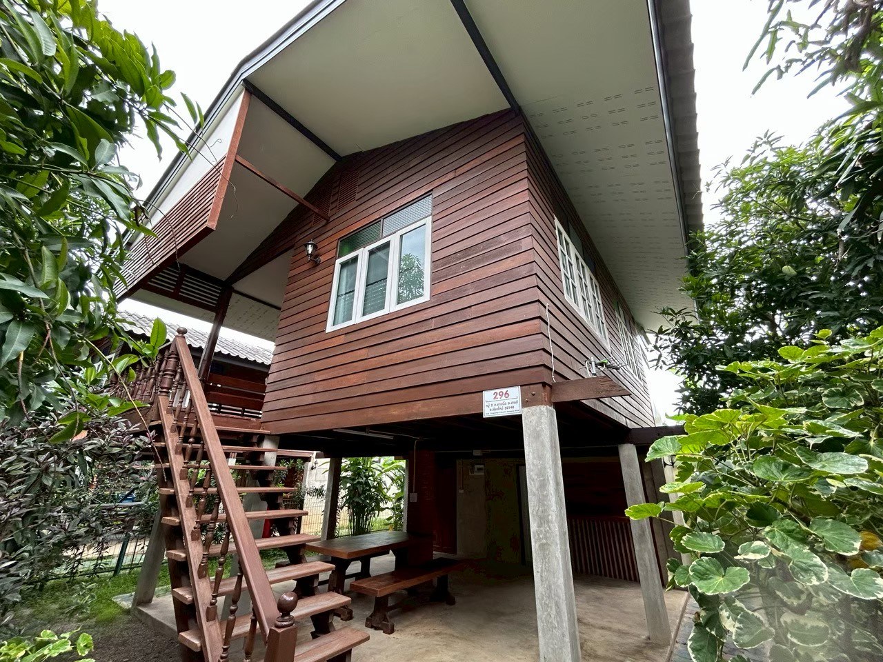 บ้านเช่าสไตล์รีสอร์ท สารภี บรรยากาศร่มรื่น 1